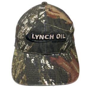 HitWear Baseball Cap Green OSFM Lynch Oil Burley Idaho Camo Mesh Strapback Hat